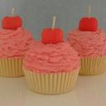 Pink Cupcake Candle Vanilla Buttercream Scented..