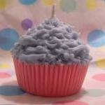Cotton Candy Cupcake Candle Pink And Blue Soy Wax