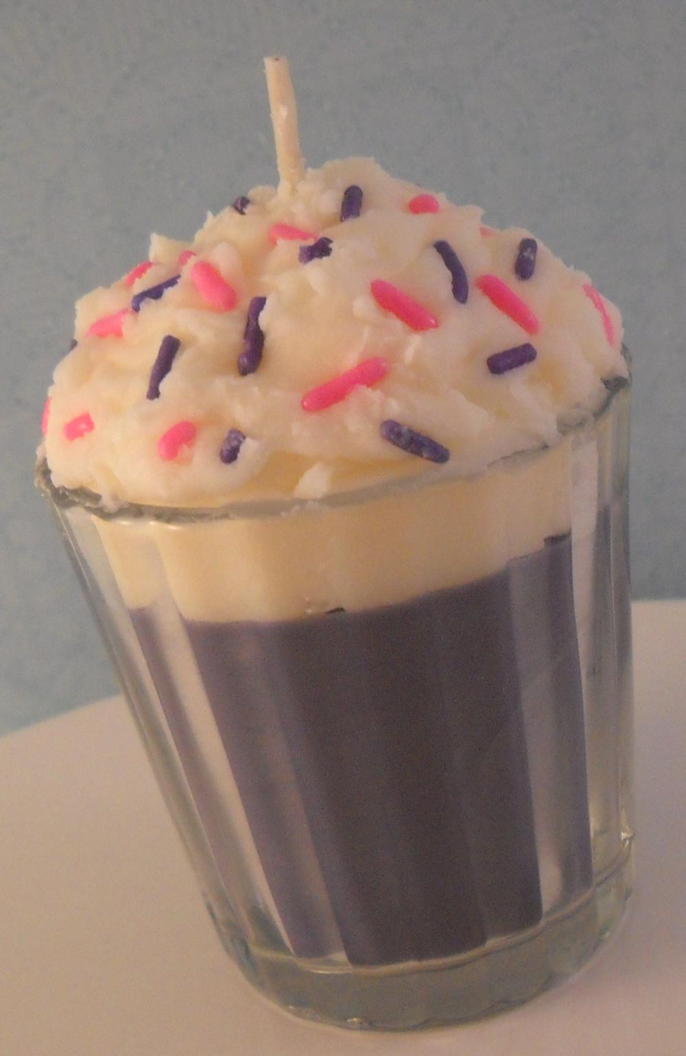 Votive Milkshake Candle Juniper Breeze Scented Made With All Natural