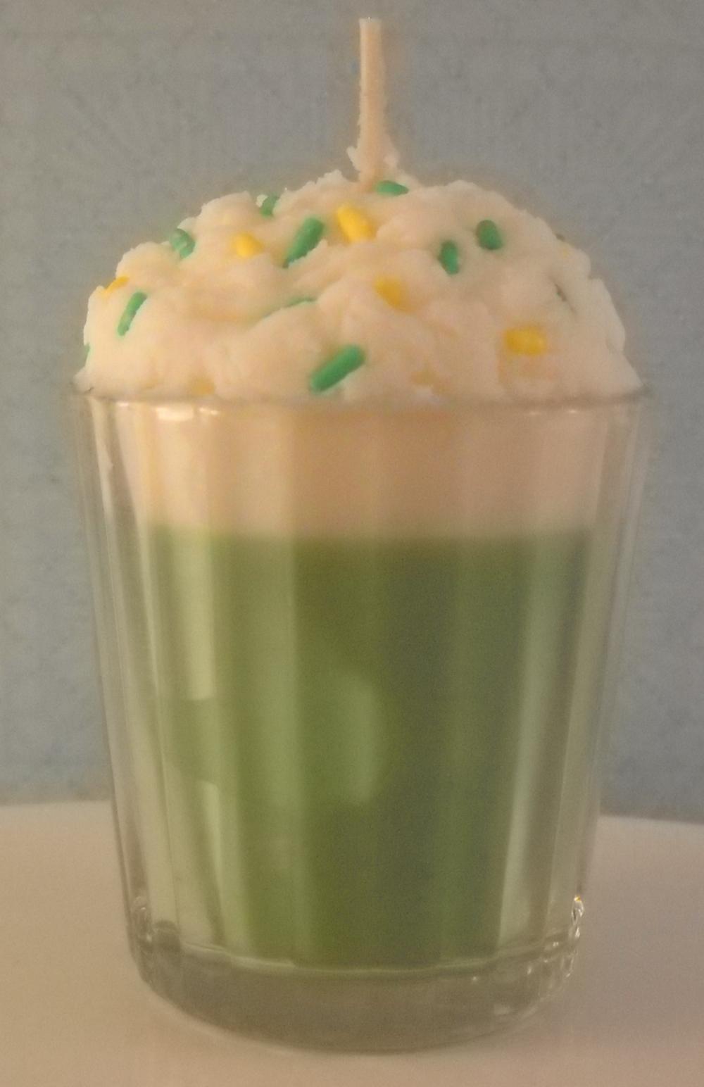 Votive Milkshake Candle Sweet Honey Dew Scented Made With All Natural Soy Wax